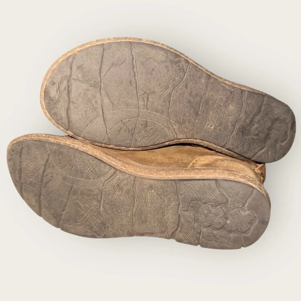 πΊBorn Temple Destressed Brown Suede Ankle Boots - Picture 5 of 5